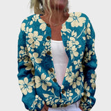 Daria - Elegancki sweter bez rękawów com wzorem