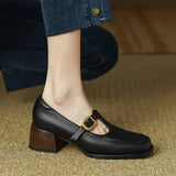 Ludwika - Buty z paskiem T w stylu vintage