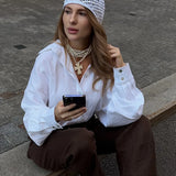 Barbara - Luźna Koszula Bawełniana