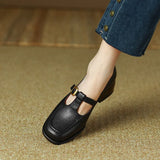 Ludwika - Buty z paskiem T w stylu vintage