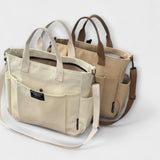Malwina - Torba Tote z Minimalistycznego Kanvasu
