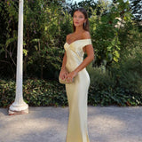 Barbara - Sukienka Maxi z Satyny