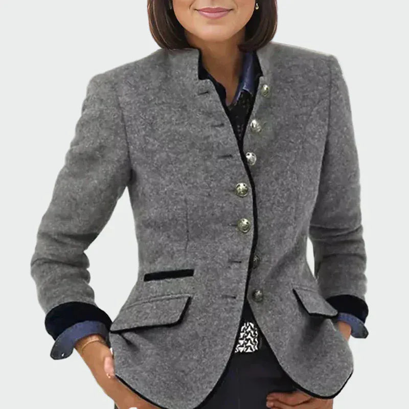 Mara - elegancka krótka kurtka com kieszeniami
