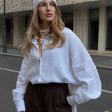 Barbara - Luźna Koszula Bawełniana