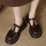 Joanna - Buty vintage z paskiem T
