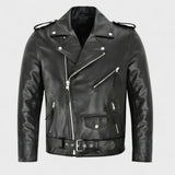 Augustyna - Klasyczna Kurtka Skórzana Biker