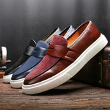 Sebastian - Skórzane penny loafersy