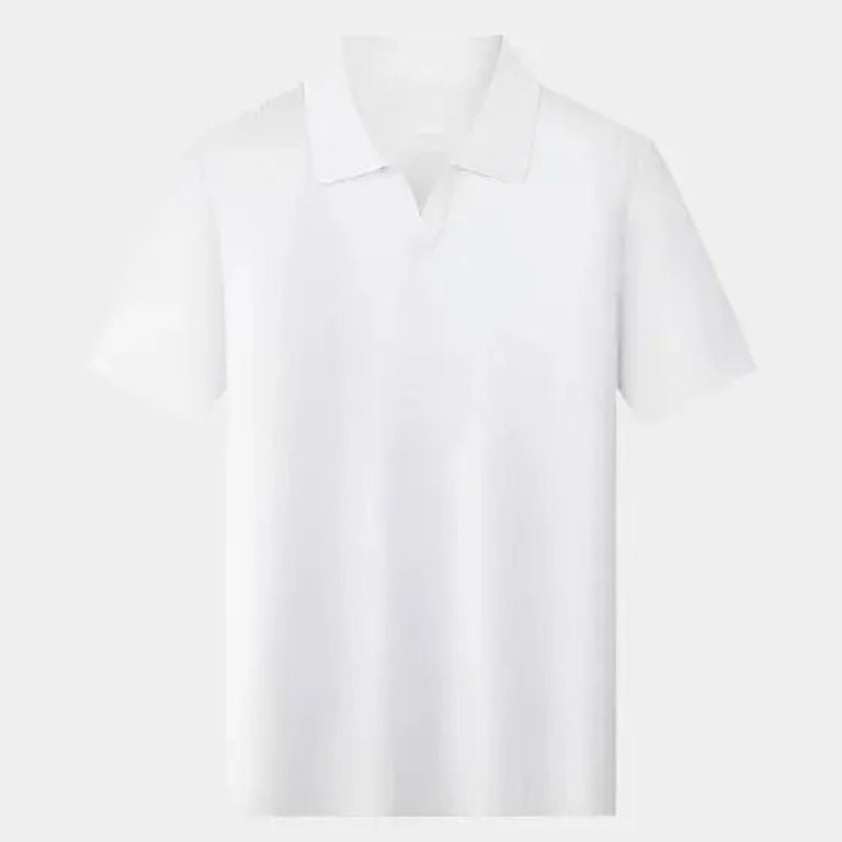 Simon | Shirt met open kraag en korte mouwen