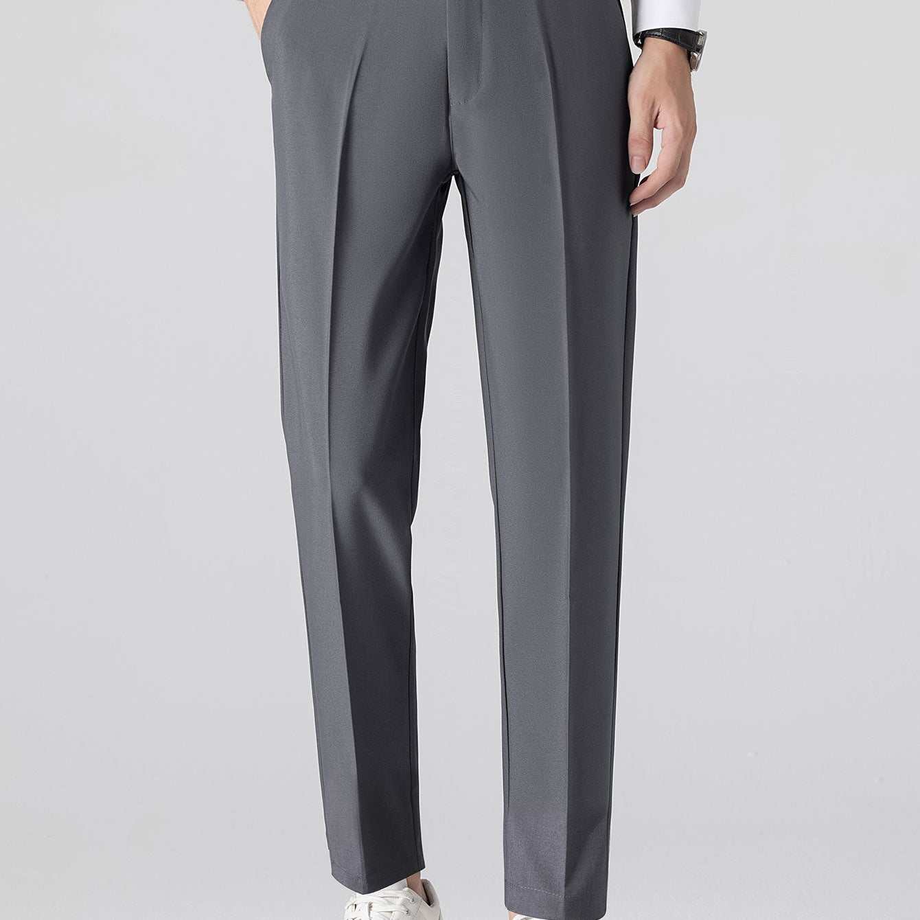Sjoerd | Slim fit taps toelopende pantalon