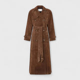 Weronika - Elegancki płaszcz trench com kołnierzem