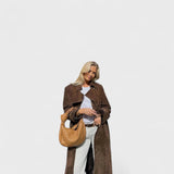 Weronika - Elegancki płaszcz trench com kołnierzem