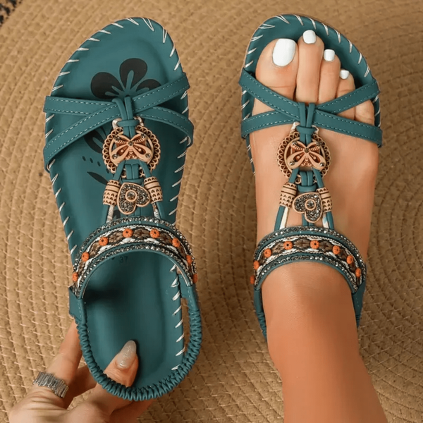 Bogumiła - Wygodne sandały w stylu boho