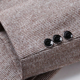Ties | Blazer met fijne ruit in wollook