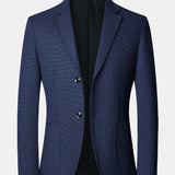 Ties | Blazer met fijne ruit in wollook