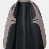 Ties | Blazer met fijne ruit in wollook