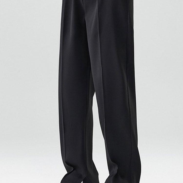 Tijs | Geplooide pantalon met split zoom