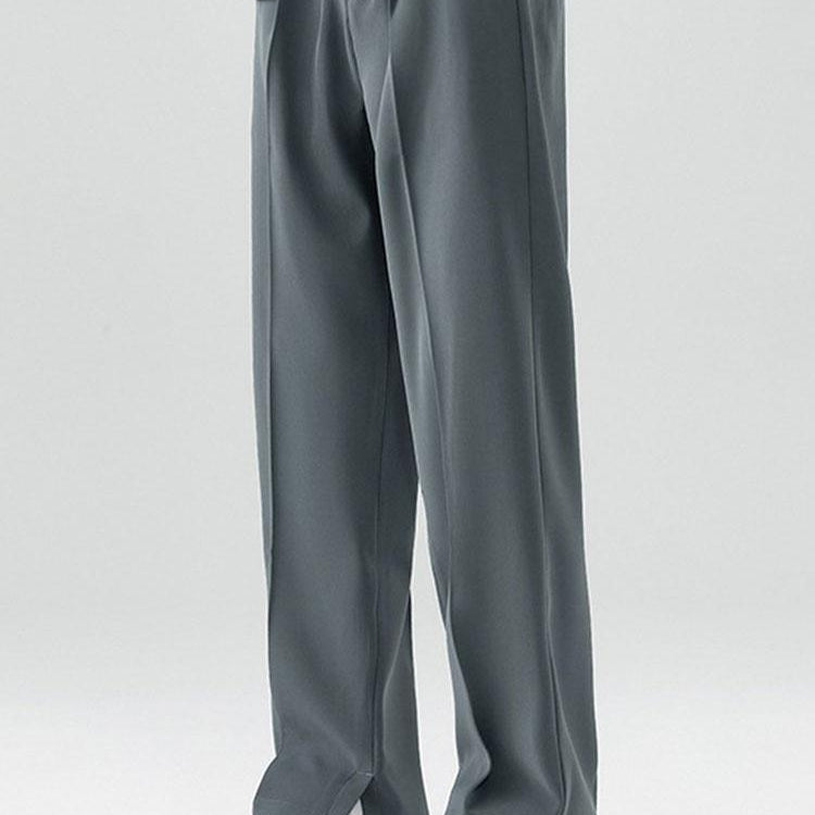 Tijs | Geplooide pantalon met split zoom