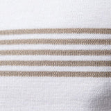 Timon | Witte polo met streepdetail
