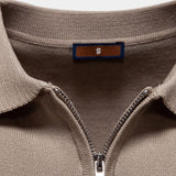 Timon | Witte polo met streepdetail