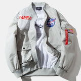 Udo | Oversized bomber jack met nasa-print