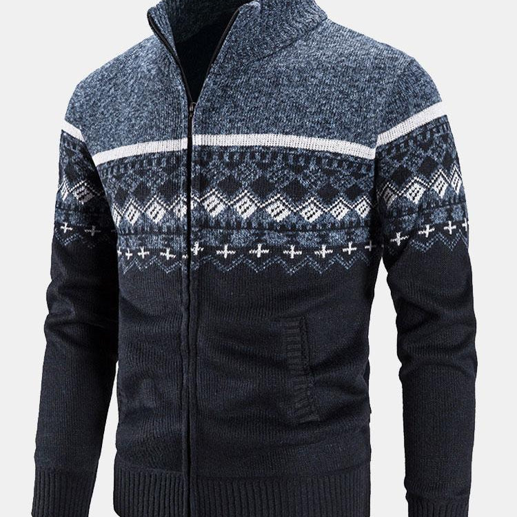 Ward | Trui met geometrische print en rits