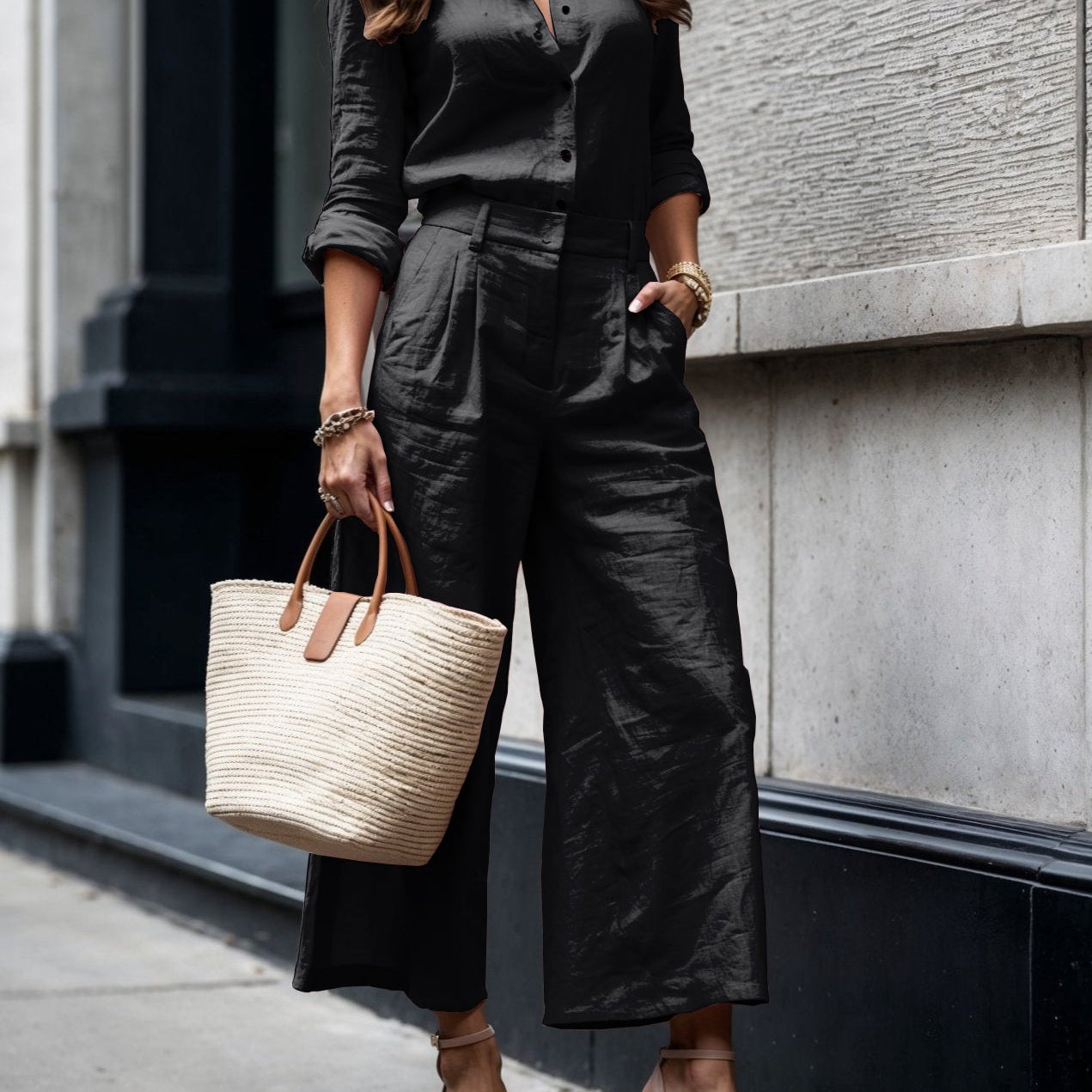 Izadora - Wygląd Casual Chic Róż