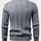 Yorick | Jacquard kabeltrui met ronde hals