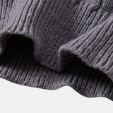 Zeger | Jacquard kabeltrui met korte rits