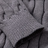 Zeger | Jacquard kabeltrui met korte rits