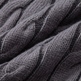 Zeger | Jacquard kabeltrui met korte rits