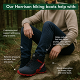 Arne | Zwarte hoge trailschoenen