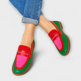 Nyla - Mokasyny Casual z Kontrastem