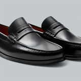 Michał - Skórzane penny loafersy