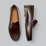 Michał - Skórzane penny loafersy