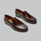 Michał - Skórzane penny loafersy