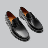 Michał - Skórzane penny loafersy