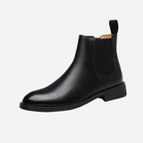Cees | Beige chelseaboots met suèdelook