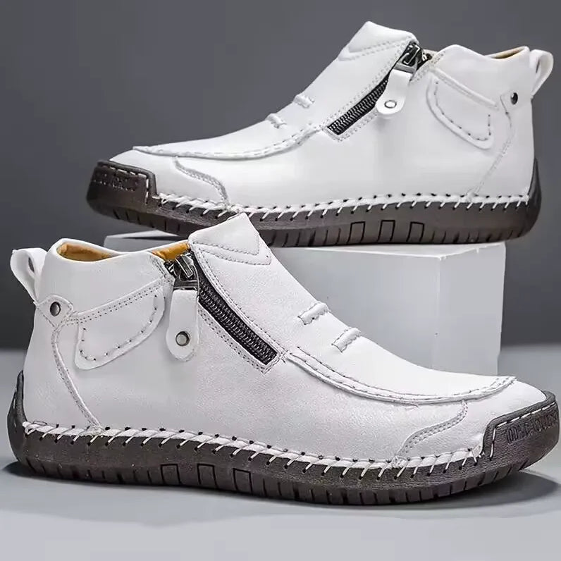 Chris | Bruine casual schoenen met rits