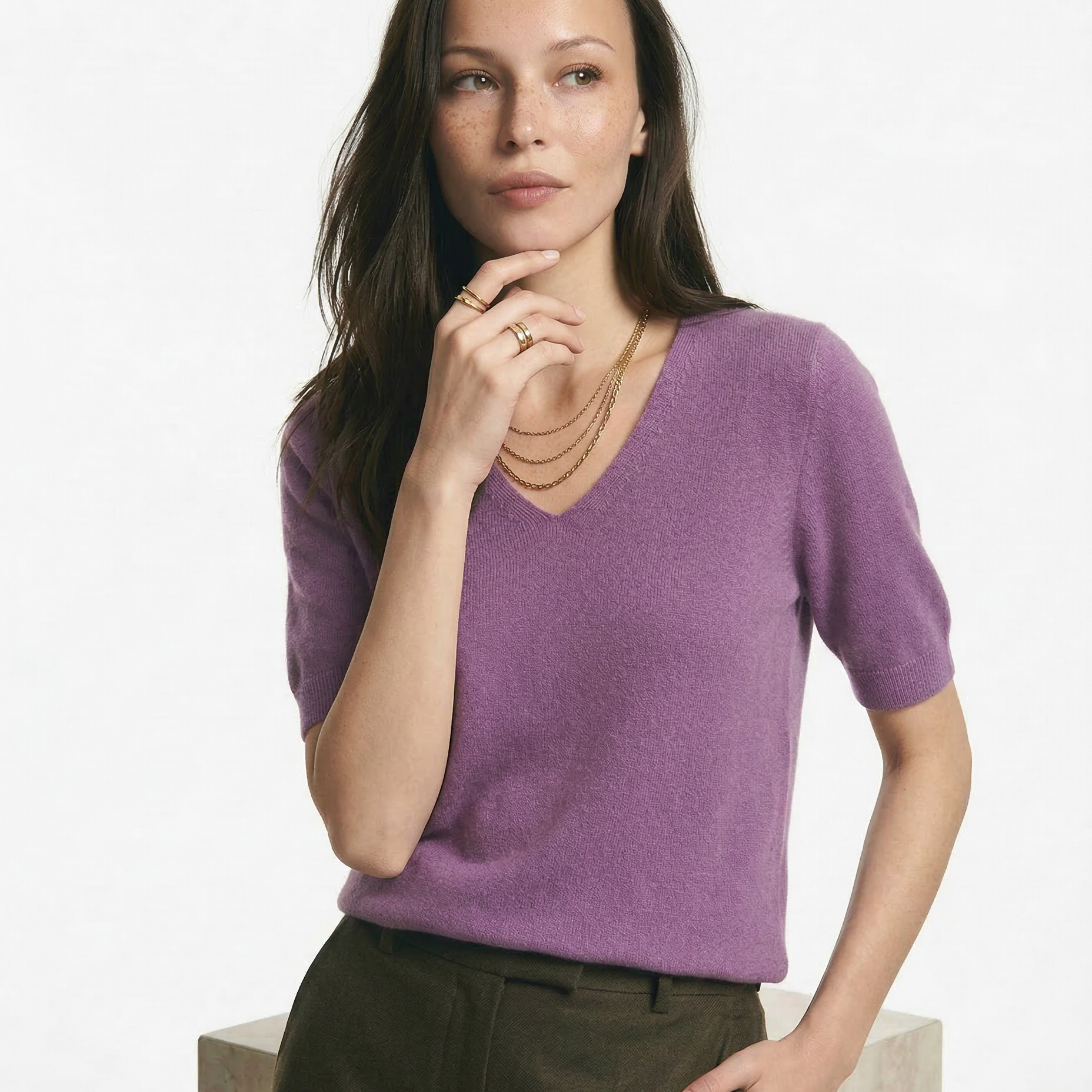 Eliza - Elysian V-dekolt Który Sweter