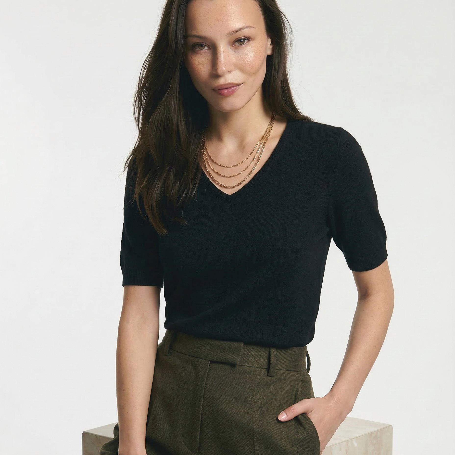 Eliza - Elysian V-dekolt Który Sweter