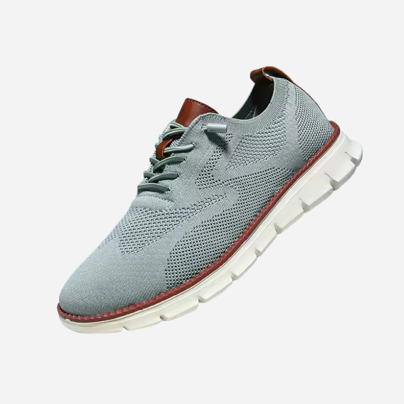 Dirck | Crèmekleurige gebreide sneakers