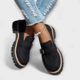 Lora - Mokasyny Casual z Okrągłym Noskiem