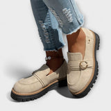 Lora - Mokasyny Casual z Okrągłym Noskiem