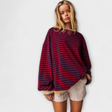 Maria - Sweter Oversize em Paski