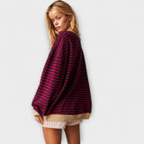 Maria - Sweter Oversize em Paski