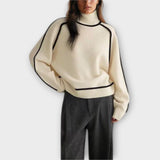 Emilia - Miękki i Elegancki Sweter z Wysokim Kołnierzem