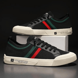 Fons | Gebreide sneakers met contraststrepen