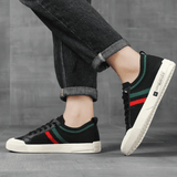 Fons | Gebreide sneakers met contraststrepen