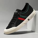 Fons | Gebreide sneakers met contraststrepen