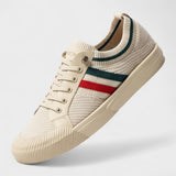 Fons | Gebreide sneakers met contraststrepen